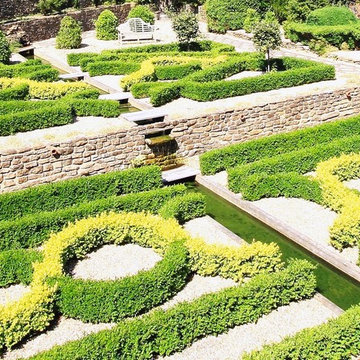 Surrey Country House Knot Garden by LS+L Landscape Design