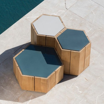 Tribù Hexagon Garden Coffee Table designed by Marc Merckx