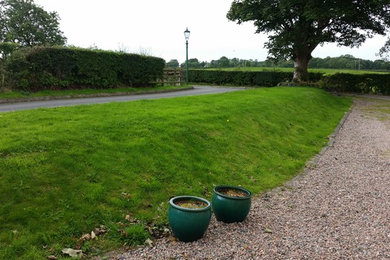 Turning a grass bank into a usable garden space
