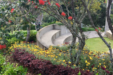 ウェリントンにある低価格の小さなトランジショナルスタイルのおしゃれな庭の写真