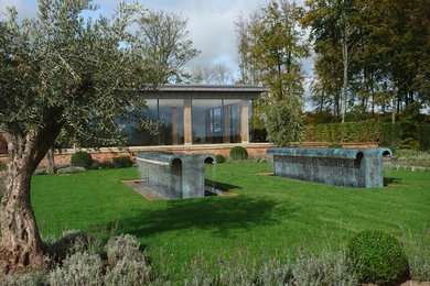 Design ideas for a mediterranean garden in Wiltshire.
