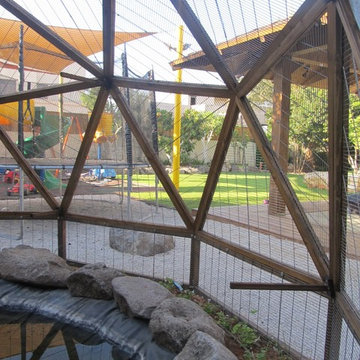 Wooden geodesic dome