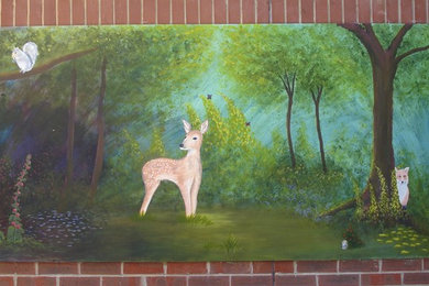 Woodland Wildlife Mural