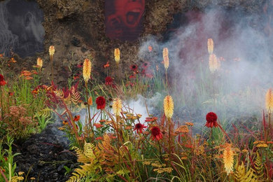 'Wrath' -Eruption of Unhealed Anger Conceptual Garden, Hampton Court Flower Show