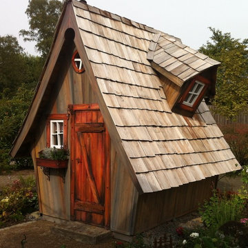 Gartenhaus Lieblingsplatz im Spätsommer