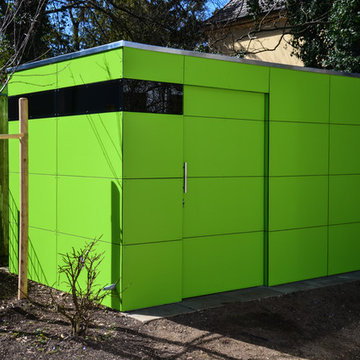 München Design Gartenhaus @gart lime green