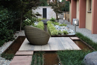 This is an example of a modern garden in Milan.