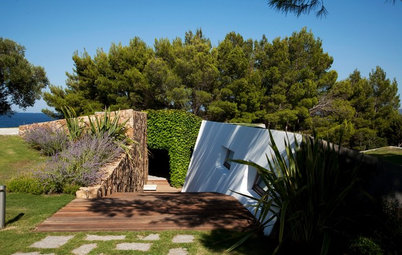 Houzz Италия: Вилла-невидимка на острове Сардиния, скрытая в зелени