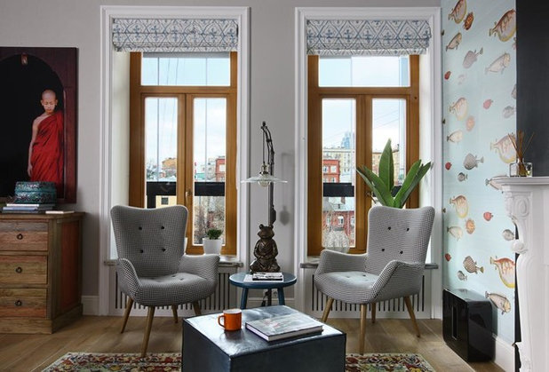 Eclectic Living Room by Korneev Design Workshop