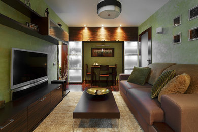 Пример оригинального дизайна: гостиная комната