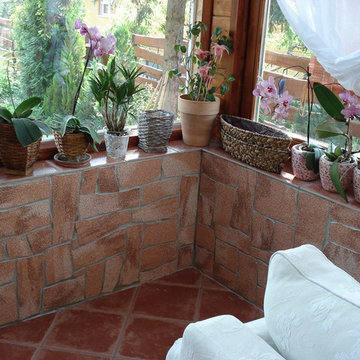 Flexible stone interior walls