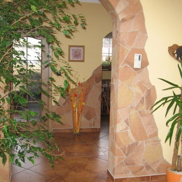Flexible stone interior walls