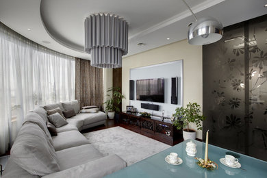 Example of a living room design in Moscow