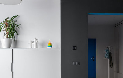 Houzz Tour: Concrete, Color and Geometric Designs in Moscow