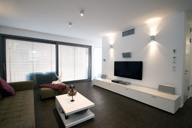 Imagen de sala de estar contemporánea de tamaño medio