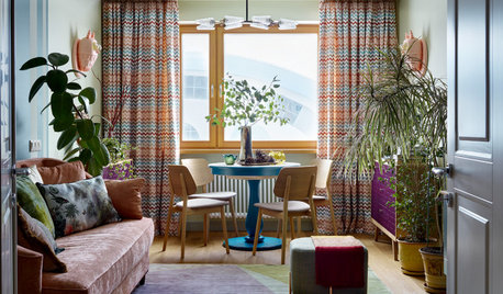 Houzz Tour: A Riot of Colour With Retro Touches in a Small Flat