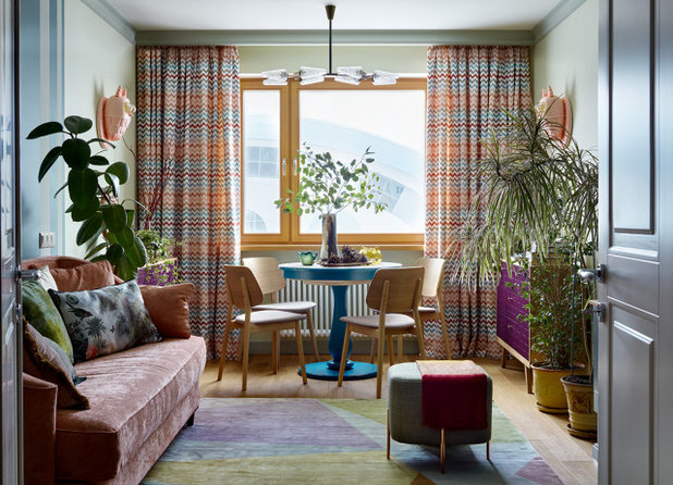 Transitional Living Room by Екатерина Владимирова