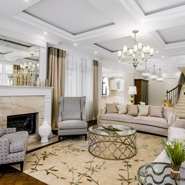 Уютный подмосковный коттедж в стиле ArDeco
