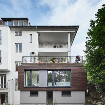 Anbau an ein Mehrfamilienhaus in DüsseldorfDachterrasse