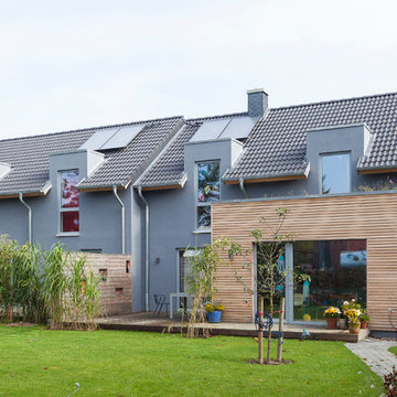 Doppelhaus in Holzrahmenbauweise