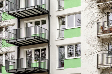 ミュンヘンにあるコンテンポラリースタイルのおしゃれな家の外観の写真