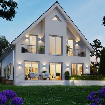 Fortuna | Einfamilienhaus mit Satteldach und zwei Balkonen