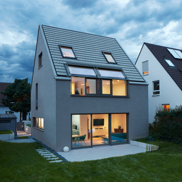HausROS - Neubau Einfamilienhaus mit bestehender Garage in Stuttgart