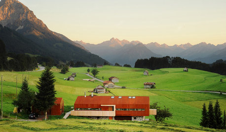 Houzzbesuch: Cortenstahl bringt ein Alpenhaus bei Sonthofen zum Glühen