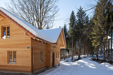 Klassische Holzfassade Haus in München