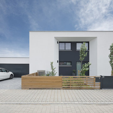 modernes Holzhaus als KFW 40+ Haus