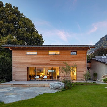 Modernes Holzhaus im Chiemgau