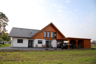 Neubau eines Zweifamilienhauses in allergikergerechter Holzrahmenbauweise