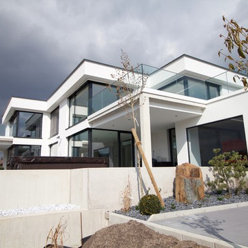 Neubau moderne Flachdachvilla in Weißenburg