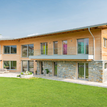 Neues Designerfenster für ein bestehendes Holzhaus