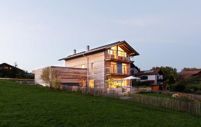 Neubau: Öko-Haus mit Split-Leveln am Chiemsee