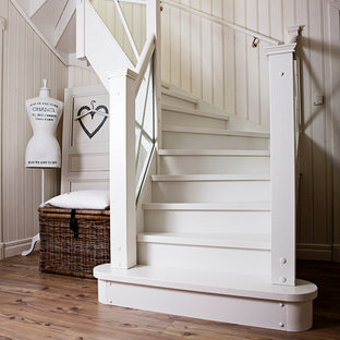 Idéer för shabby chic-inspirerade hallar