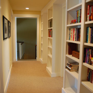 2nd Floor Hall w/ Built-in Bookcases