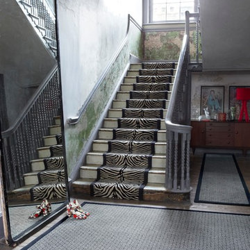 Alternative Flooring - Quirky Skinny Black and Quirky Tess Black Rug & Runner