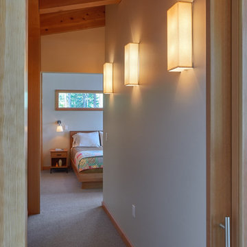 Another view of hallway and lighting.