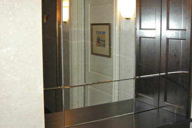 Antiqued Mirrored Walls