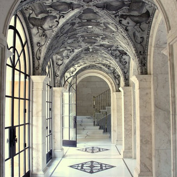Art Deco Entry, Black and White