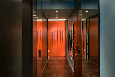 Hallway - modern hallway idea in New York