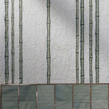 Bamboo Wall Mosaic