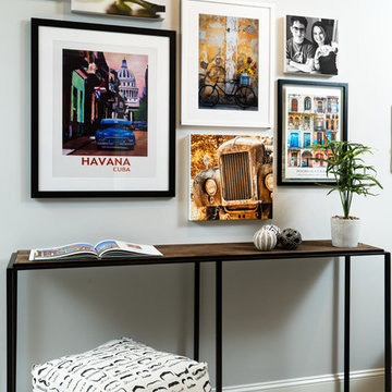 Basement hallway decor