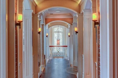 Hallway - transitional hallway idea in New York