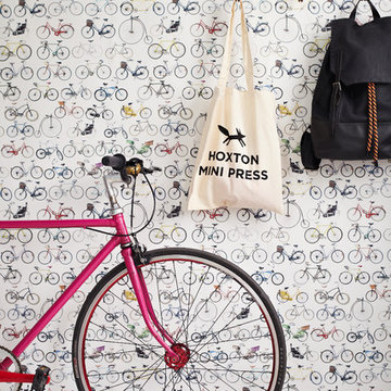 Bikes of Hackney wallpaper by ella doran
