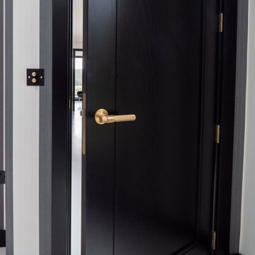 Black Stained Oak Contemporary Doors