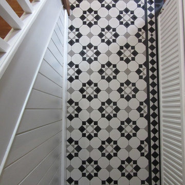 Black, White & Pale Grey Victorian Hallway
