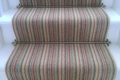 Bold Madagascar stripe with stair rods