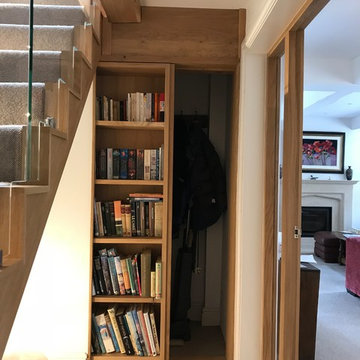 Bookcase Hiding Secret Hallway Storage Cupboard